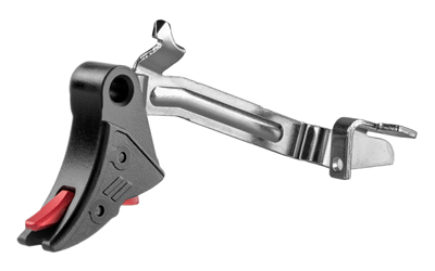 ZEV Technologies Pro Curved Trigger Bar Kit, Small, Black w/ Red Safety, Includes Zev PRO Connector CFT-PRO-BAR-SM-B-R