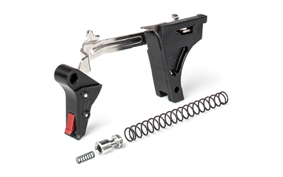 ZEV Technologies PRO Flat Drop in Trigger Kit, Fits Glock 9MM Gen 1-3, Black w/ Red Safety FFT-PRO-DRP-3G9-B-R
